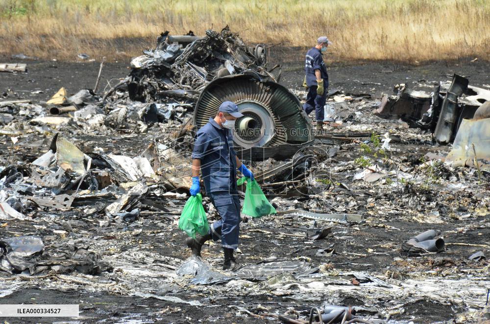 Crash site of Malaysia Airlines Flight MH17