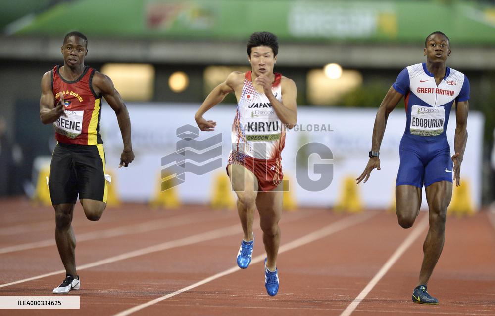 Japan's Kiryu claims bronze in 100-meter final