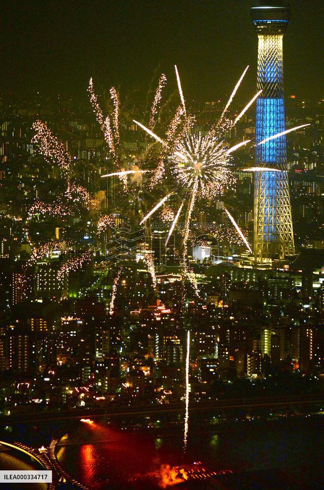 Sumida River fireworks festival in Tokyo