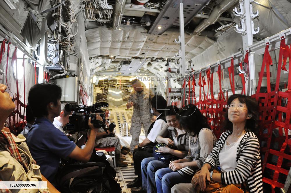Reporters experience flight aboard U.S. air tanker