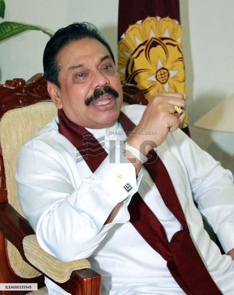 Sri Lankan President Rajapaksa