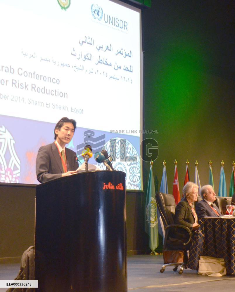 State minister Kiuchi speaks at Arab disaster confab