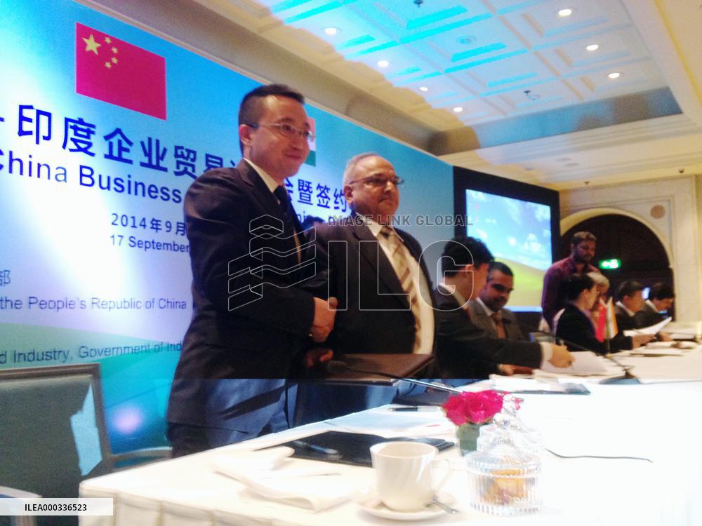 Chinese, Indian firms strike business deal in New Delhi