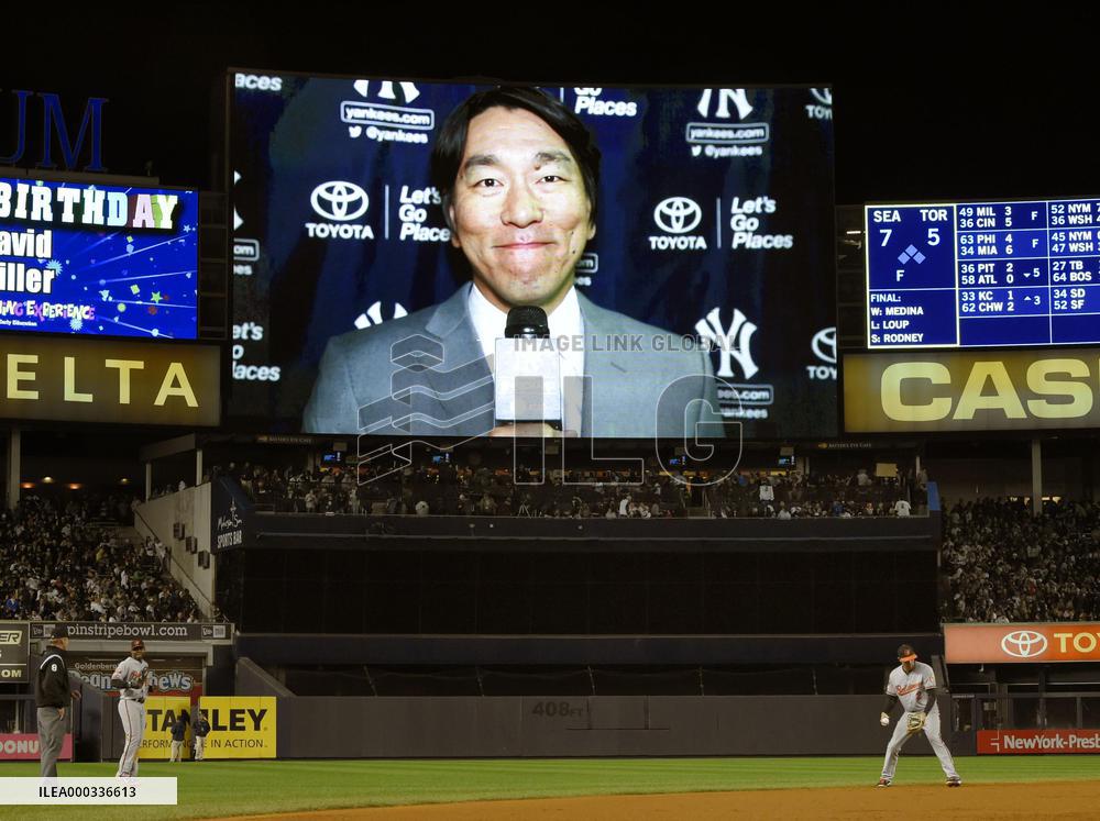Ex-Yankee Matsui sends message to retiring Jeter