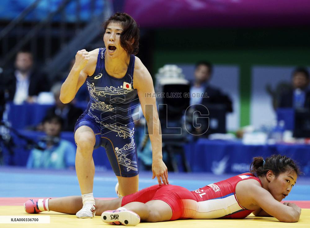Japan's Yoshida wins women's 55 kg freestyle wrestling