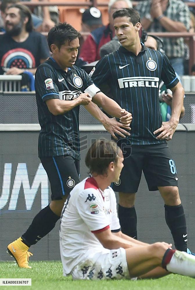 Inter's Nagatomo sent off against Cagliari