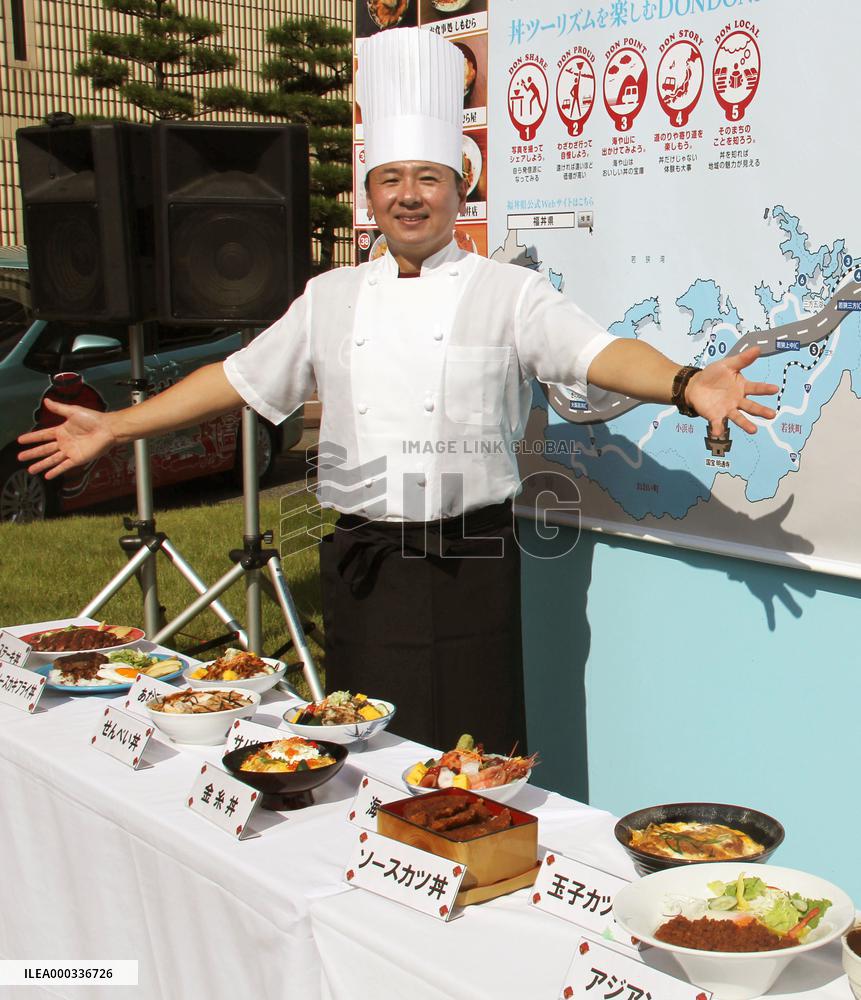 Fukui promotes 'don' rice bowl dishes to attract tourists