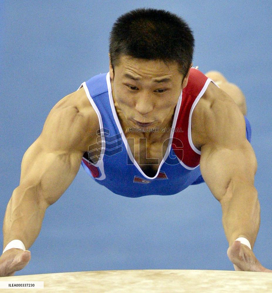 N. Korea's Ri wins men's vault gold at world championships