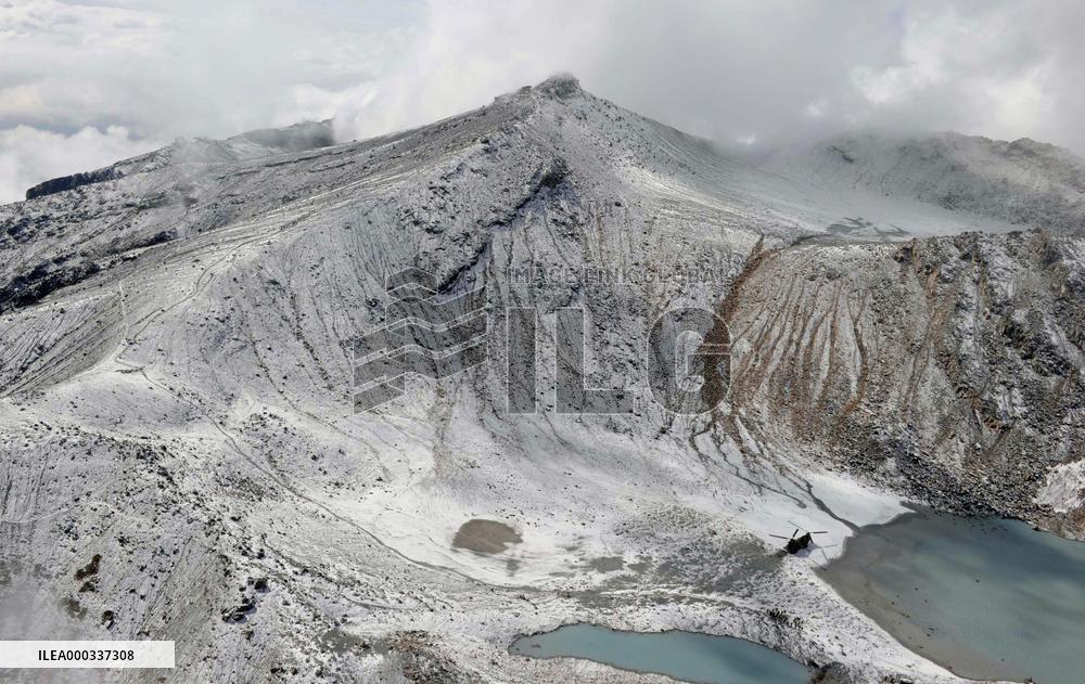 Snowcapped Mt. Ontake