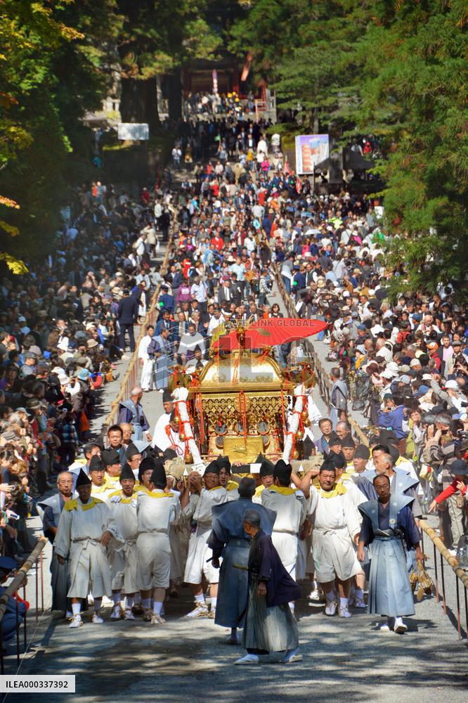 Samurai grand parade at Nikko Toshogu for autumn festival