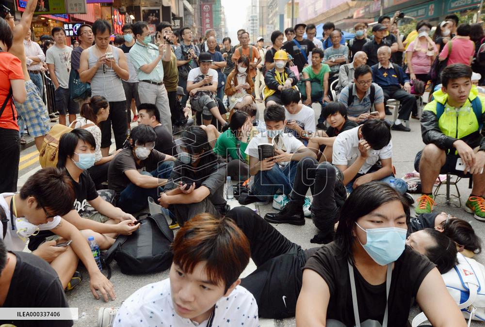 H.K. pro-democracy protesters