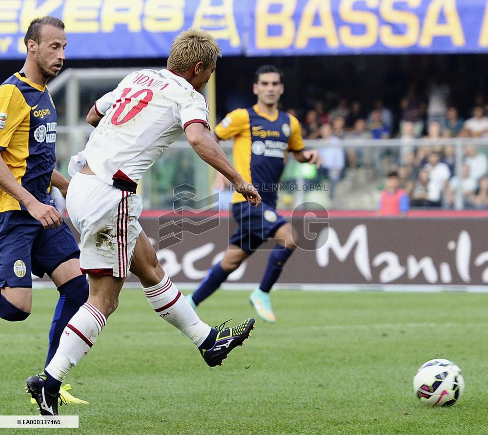 Honda scores twice in Serie A match