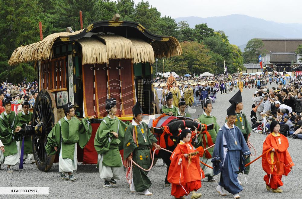 Annual 'Festival of Ages' parade held in Kyoto