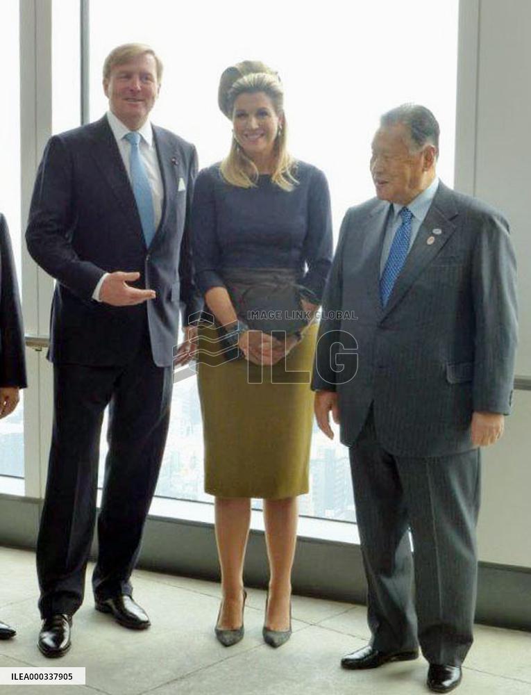 Mori briefs Dutch royal couple on 2020 Olympics