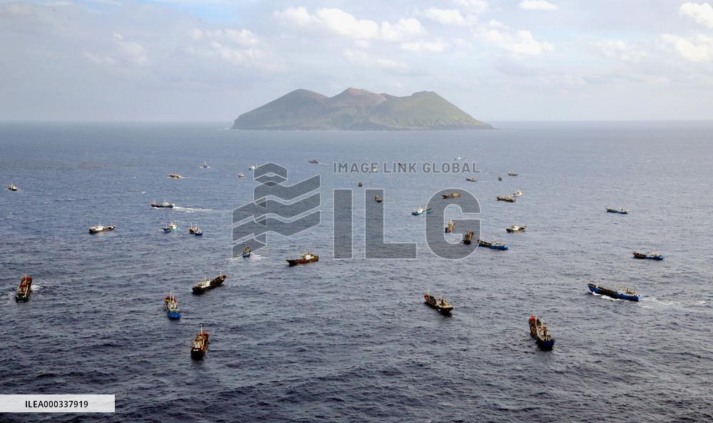 Foreign fishing boats operate near Tori Island