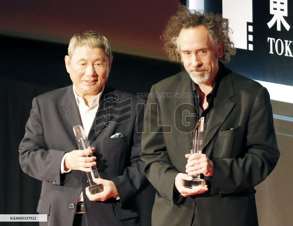 Kitano, Burton win Samurai Award at Tokyo film festival