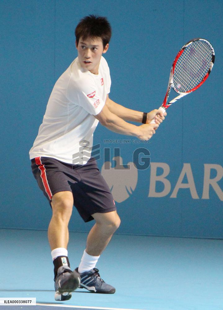 Japan's Nishikori prepares for ATP Tour fianls