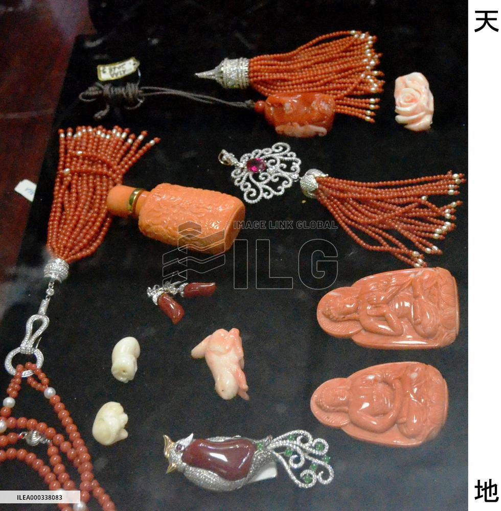 Coral fixings sold at Shanghai shop amid poaching fears