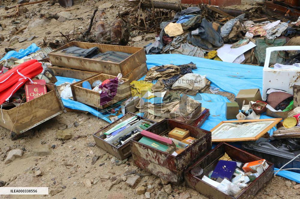Belongings found from Hiroshima mudslide disaster