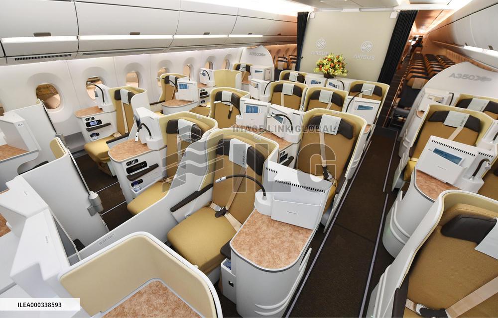 Airbus A350-900 business class seats shown to press