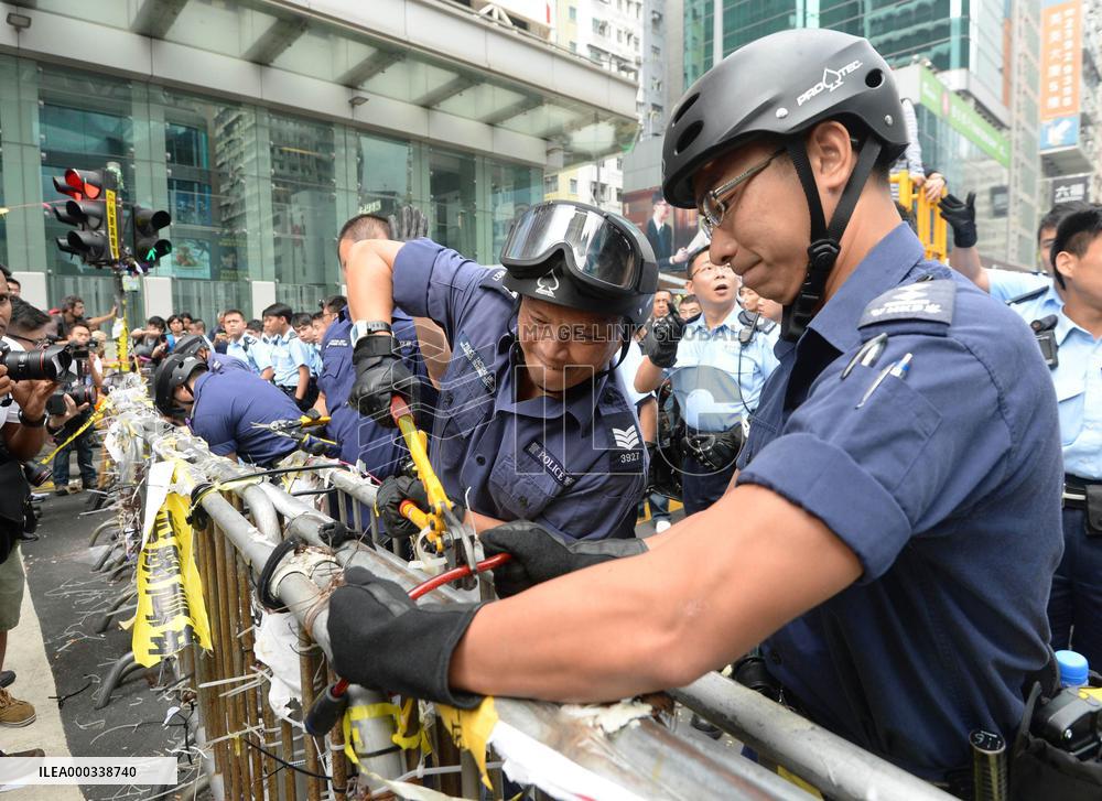 Pro-democracy protests in H.K.
