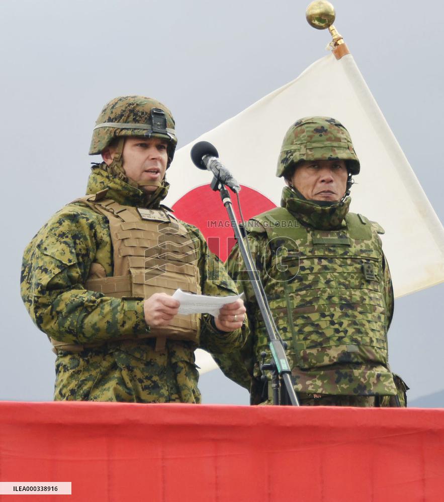 U.S. Marine Corps officer opens joint drill with JGSFD