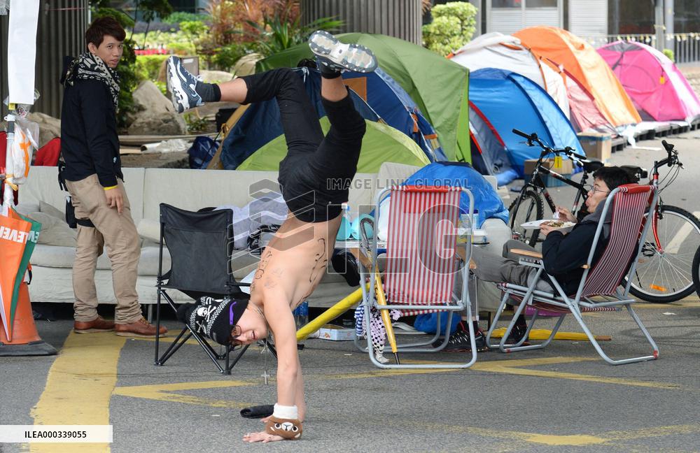 Pro-democracy protests in H.K.