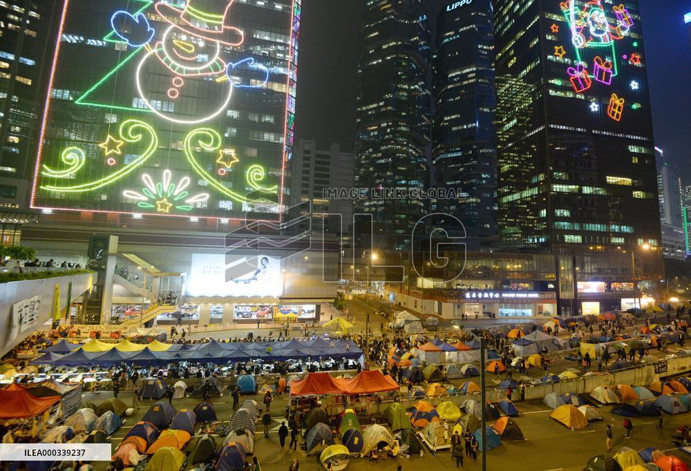 Pro-democracy protests in H.K.
