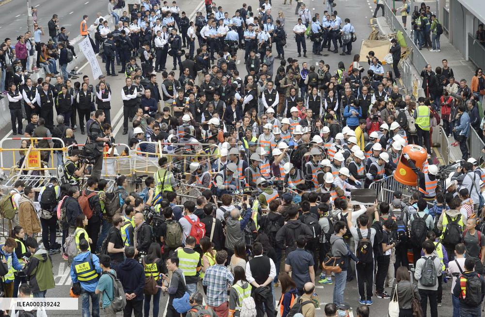 H.K. main occupation area cleared