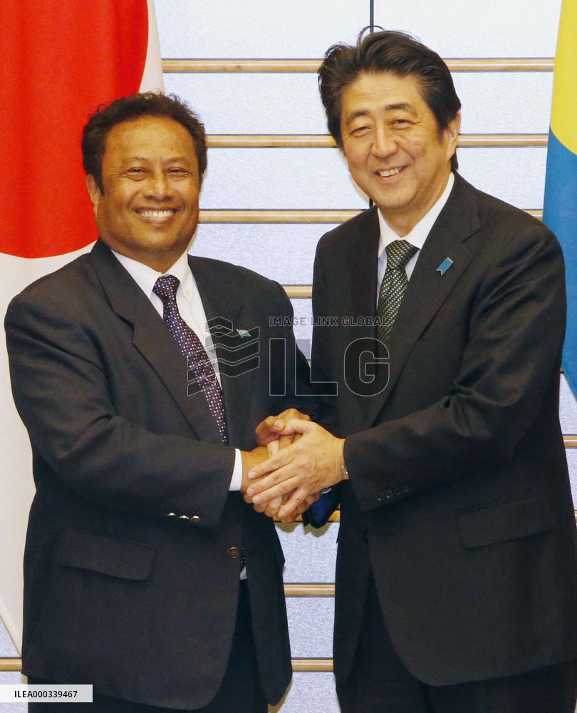 Palau President Tommy Remengesau in Japan