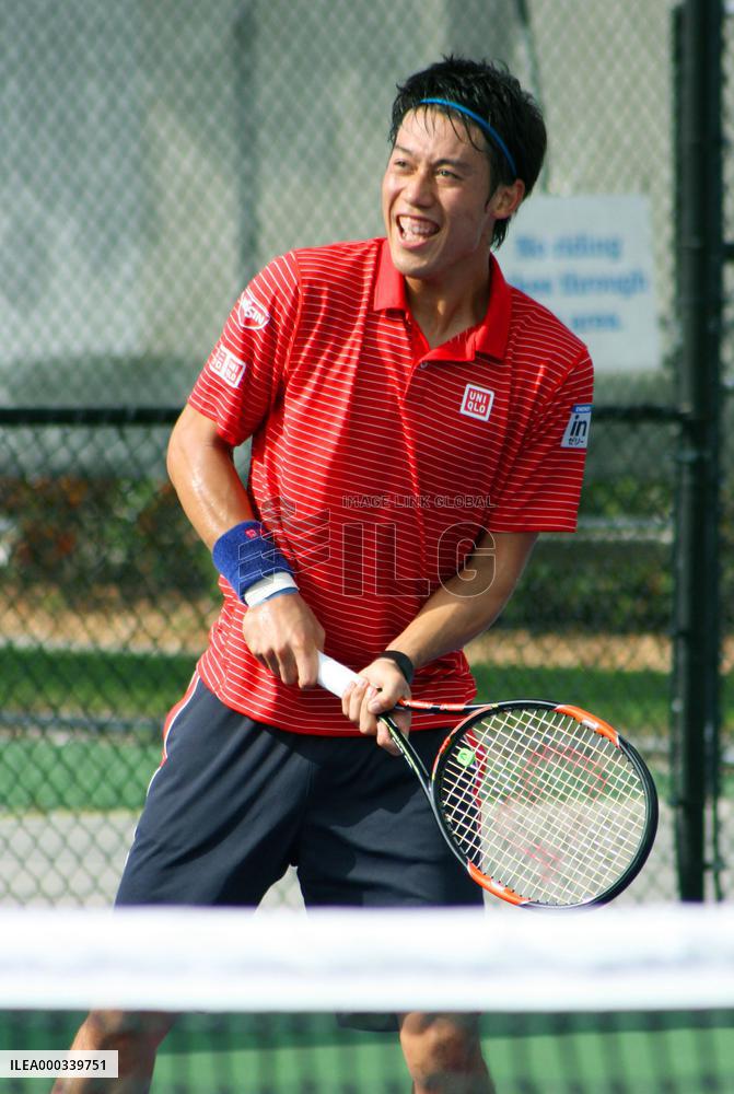 Nishikori aims for semifinals at all 4 Grand Slam events