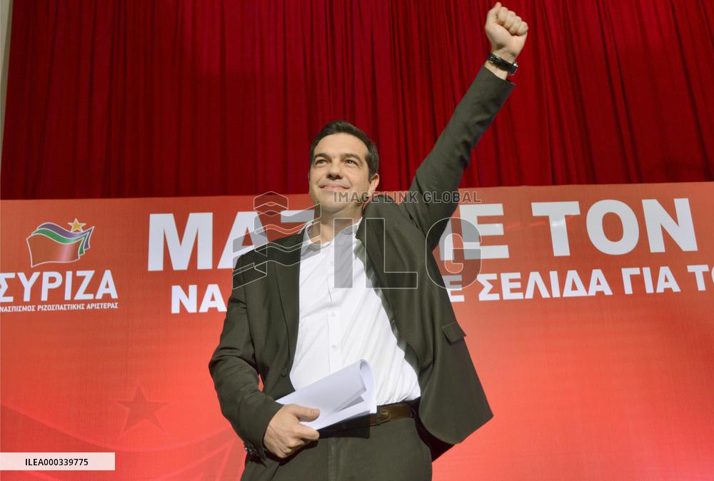 Greek opposition leader Tsipras