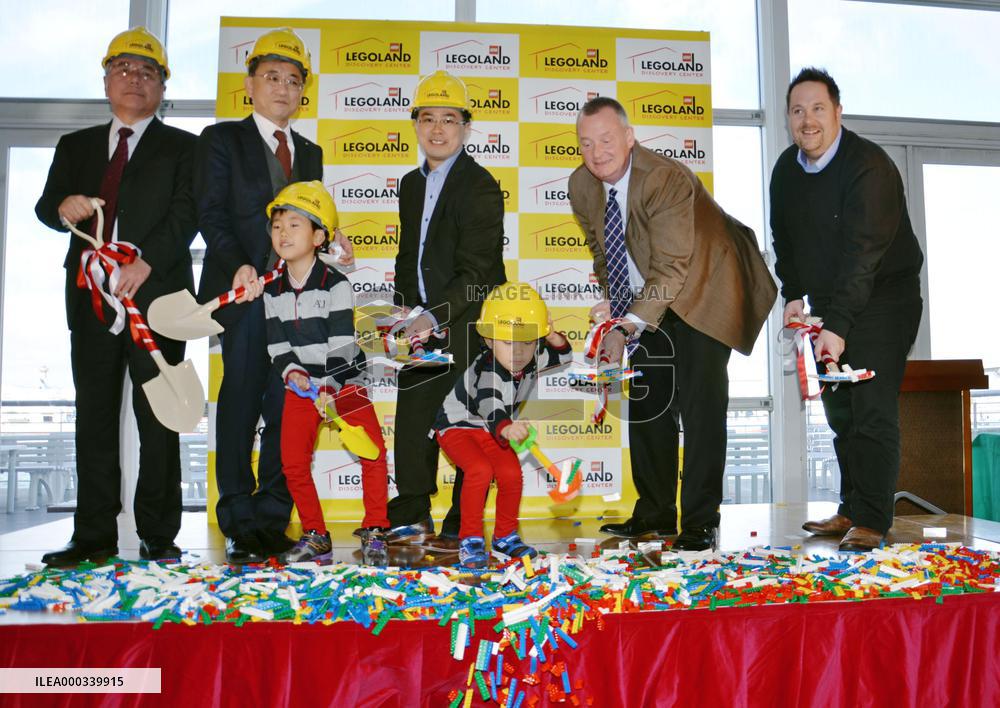 Groundbreaking ceremony for Legoland center Osaka