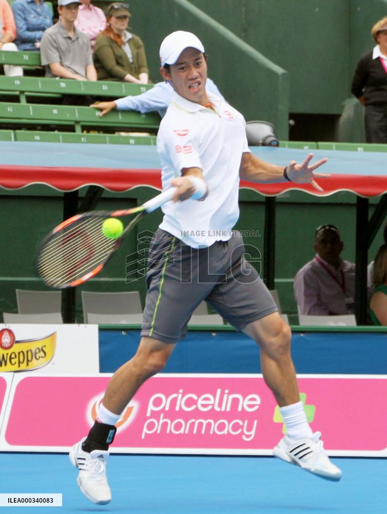 Nishikori beats Thompson in Kooyong Classic