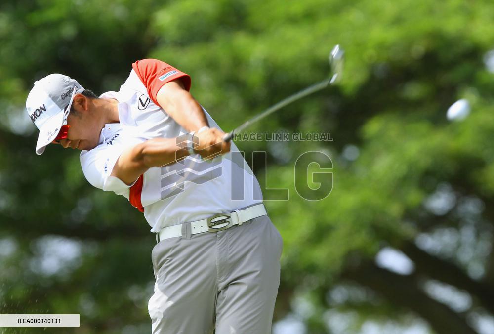 Japan pro golfer Matsuyama in action at Sony Open