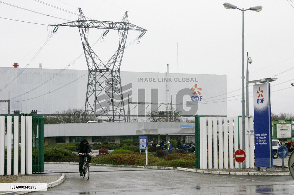 Nuclear power plant in Fessenheim, France
