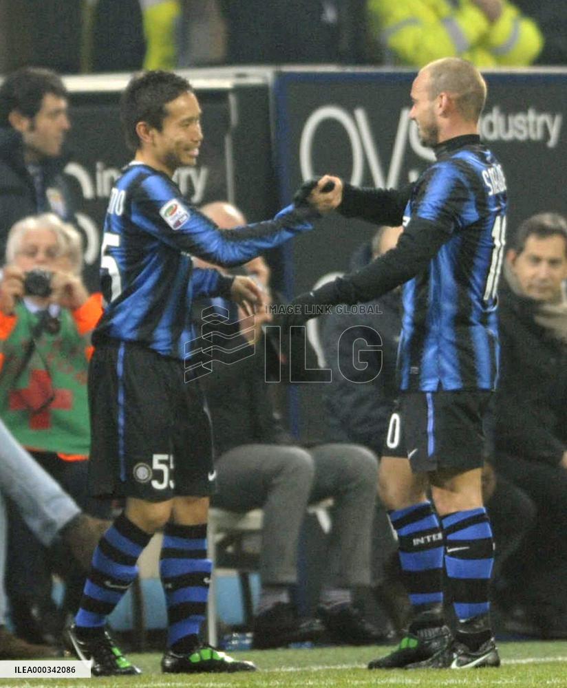 Inter Milan's Nagatomo makes debut