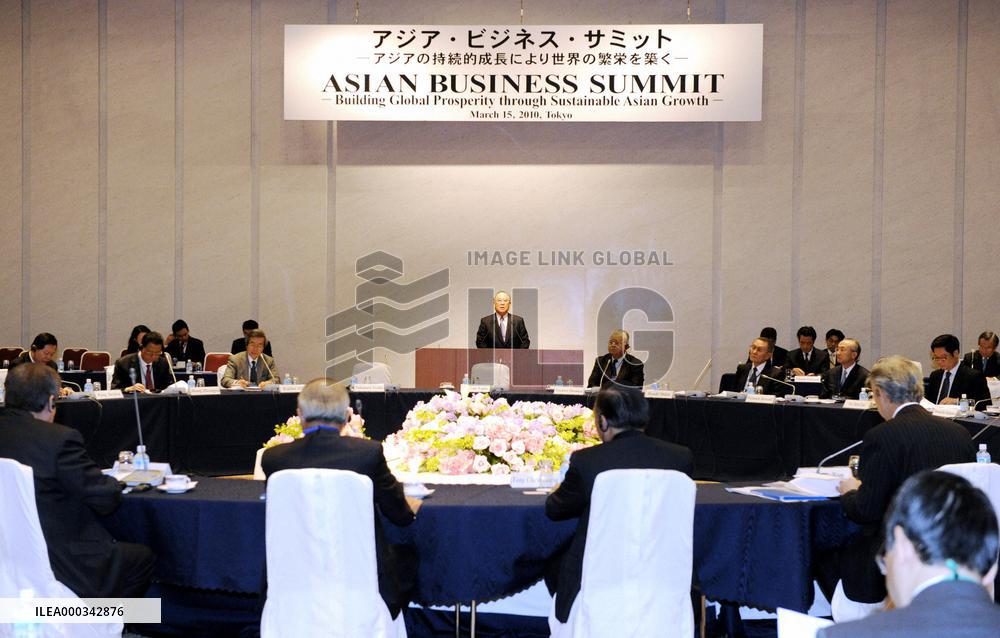 Asian business leaders gather in Tokyo