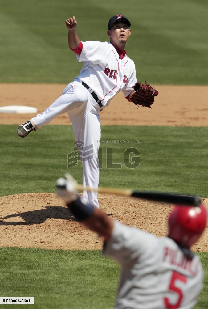 Red Sox's Matsuzaka in spring training