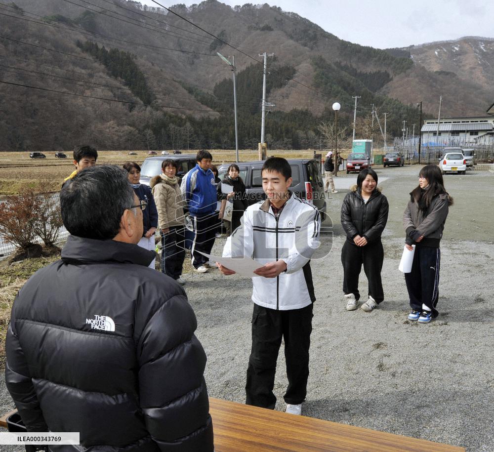 Graduation after disaster