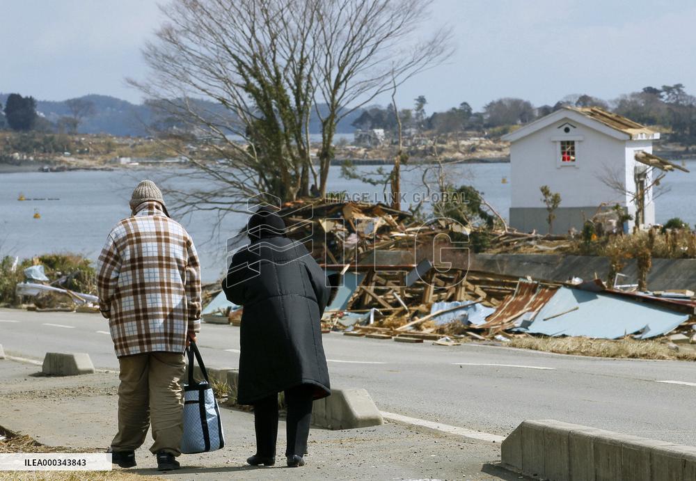 Tsunami aftermath in Kesennuma