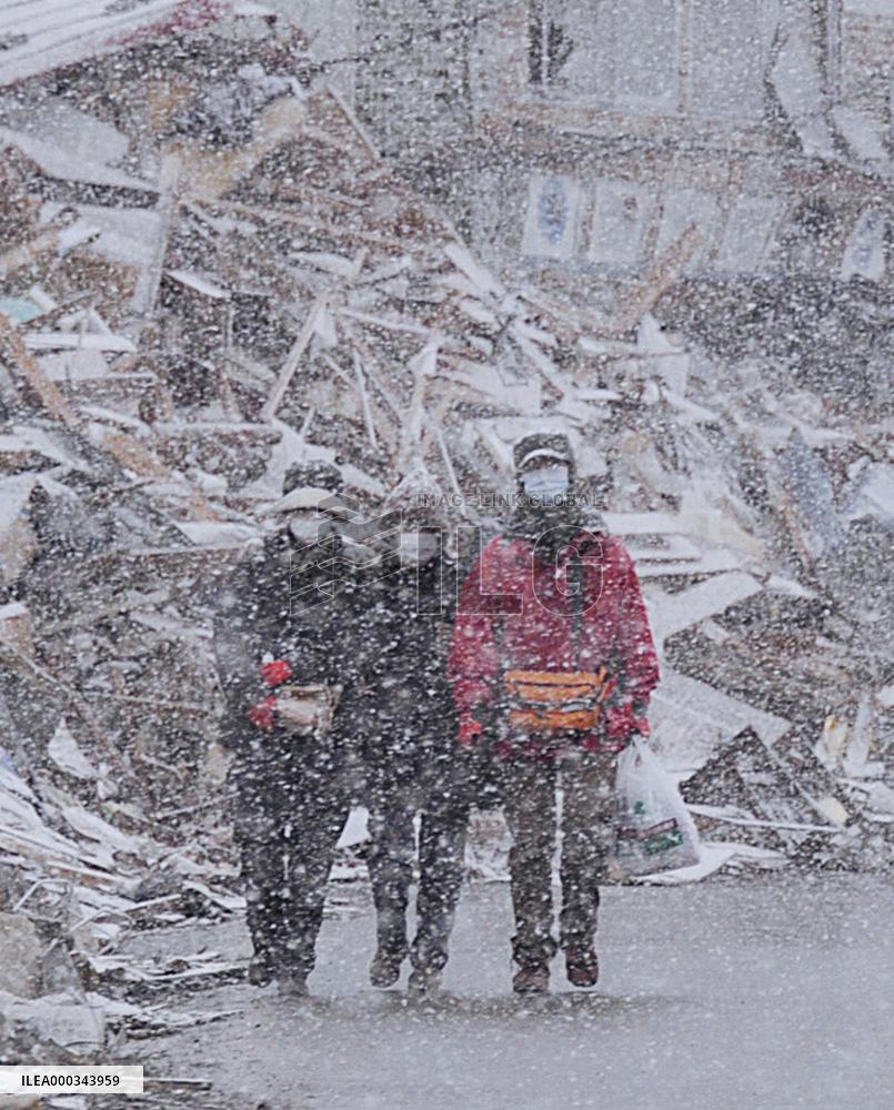 Quake aftermath in Iwate Pref.