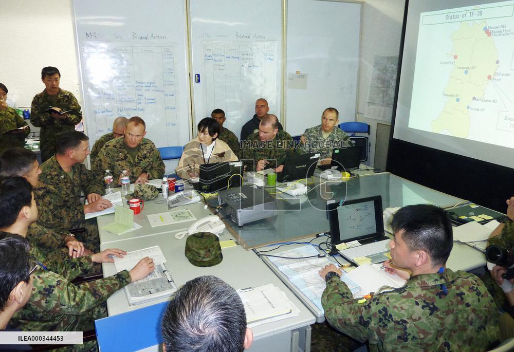 U.S. cooperates on Japan quake relief