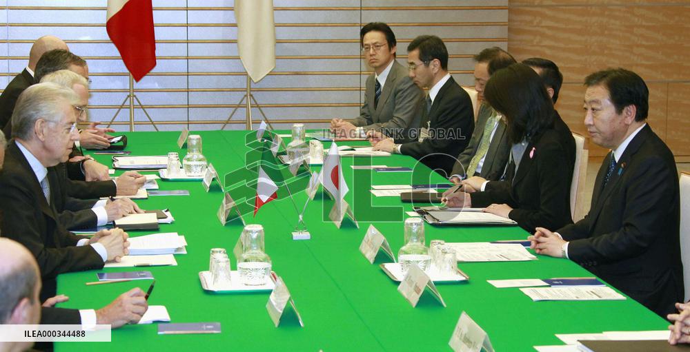 Italian Prime Minister Monti in Japan