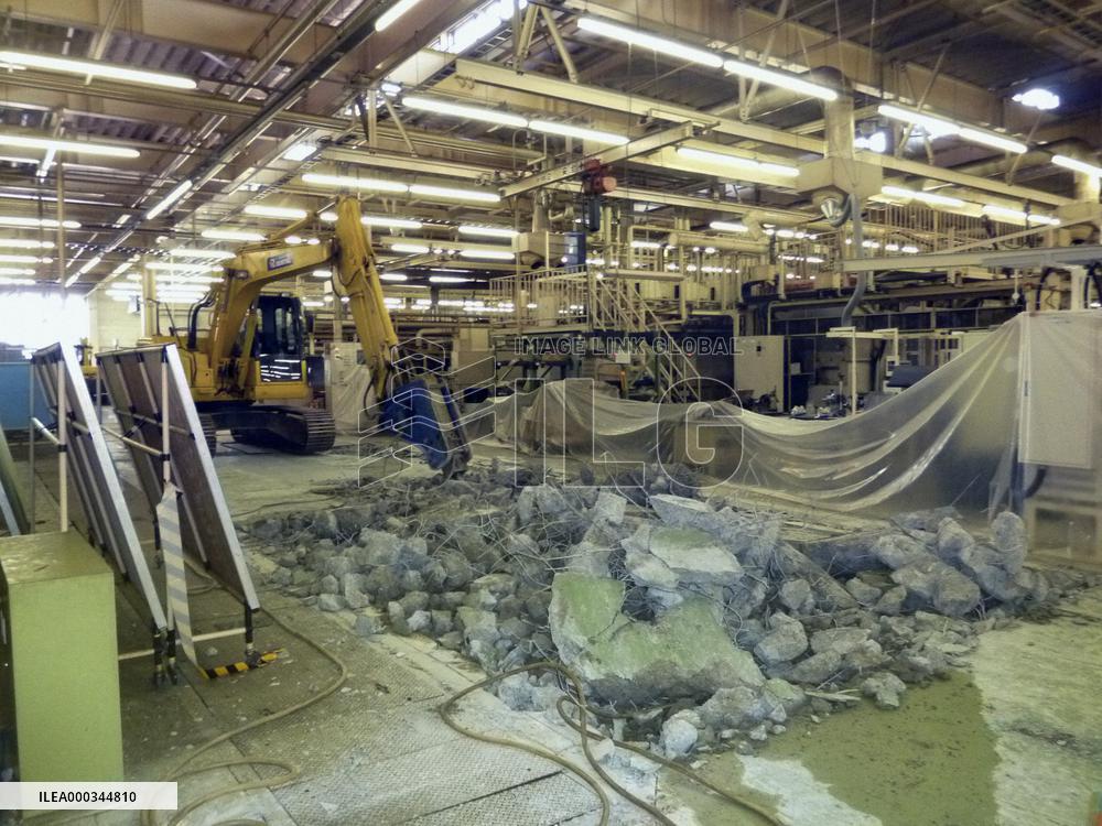 Nissan's quake-hit plant in Fukushima