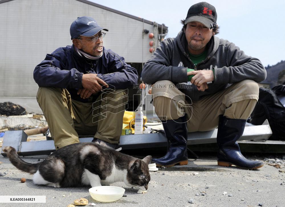 Quake aftermath in Iwate Pref.