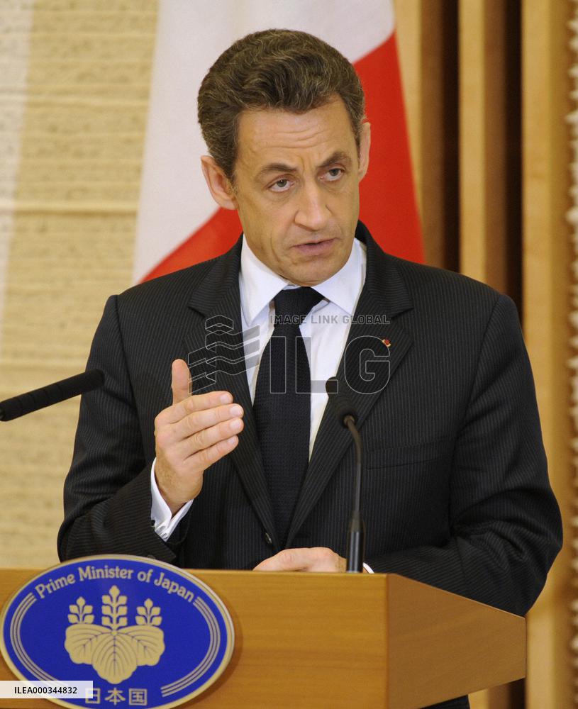 French President Sarkozy in Japan