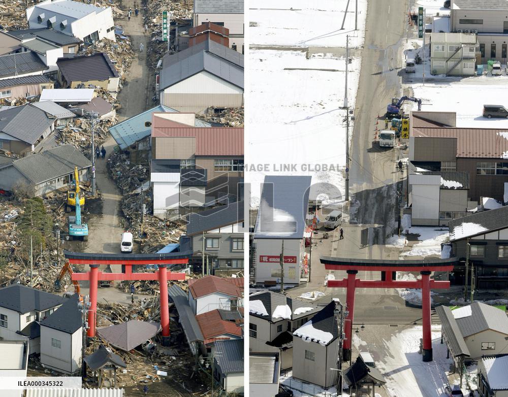 Soon after disaster, a year later