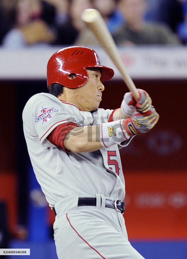 L.A. Angels' Matsui 1-for3 against Toronto Blue Jays