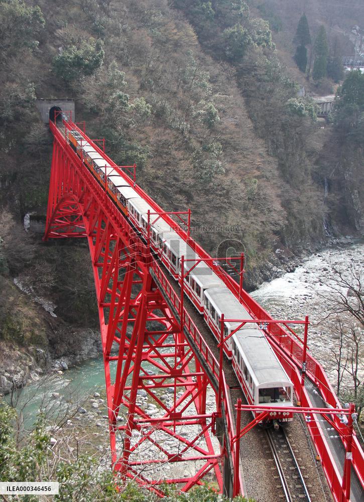 Kurobe Gorge train